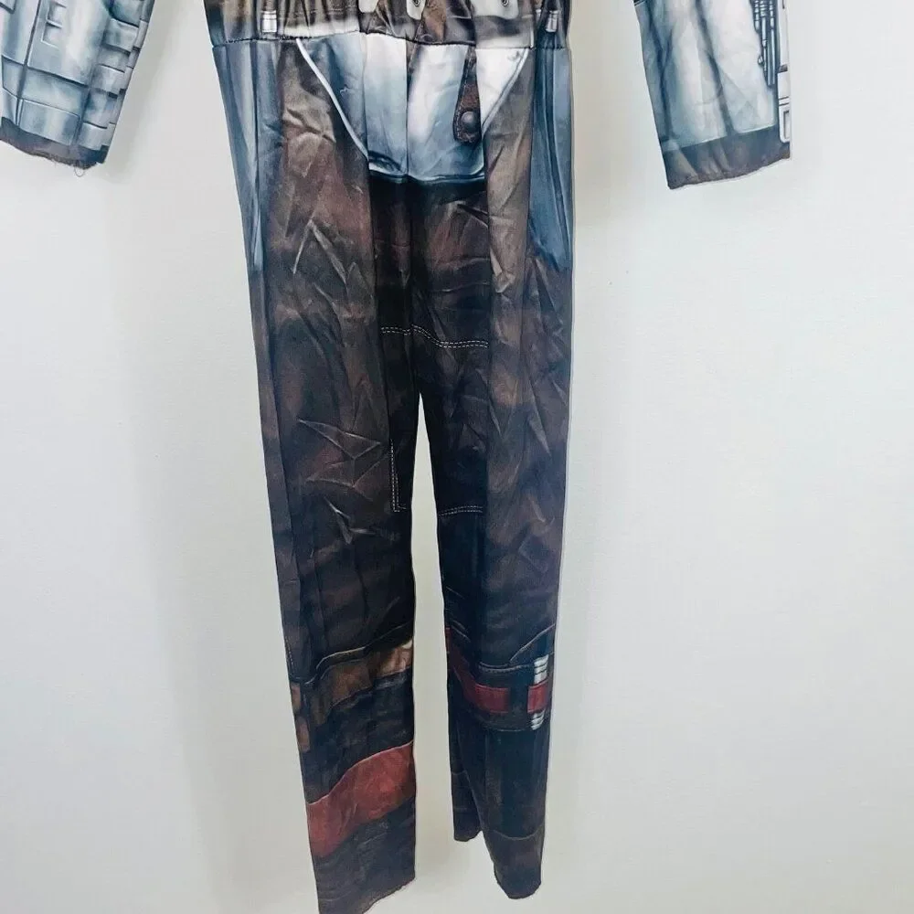 Star Wars Child Size L Costume Mandalorian Gray Black Halloween Dress Up